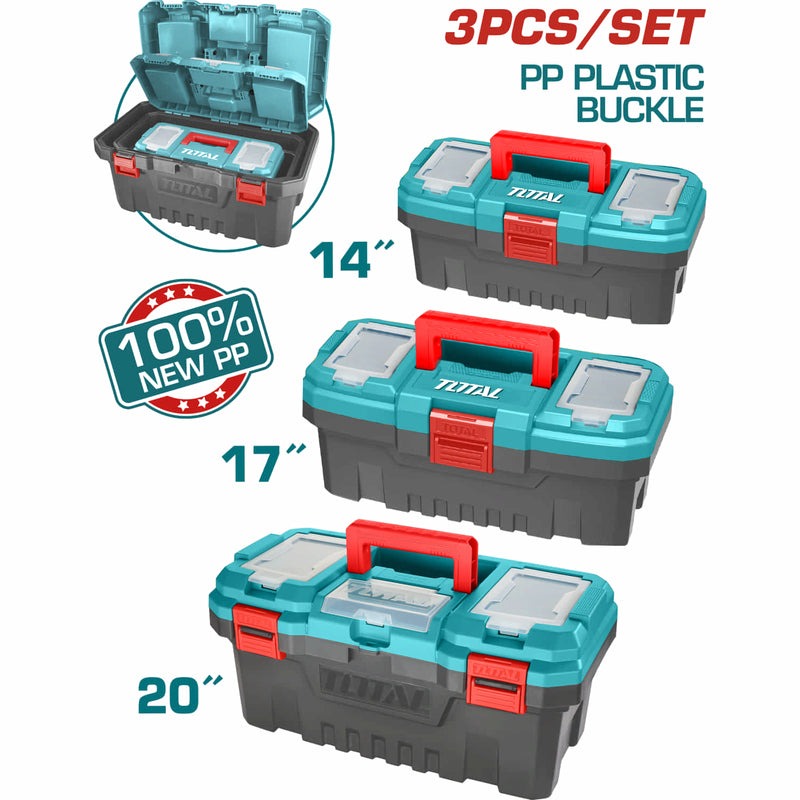 Set de Cajas de Herramienta TOTAL